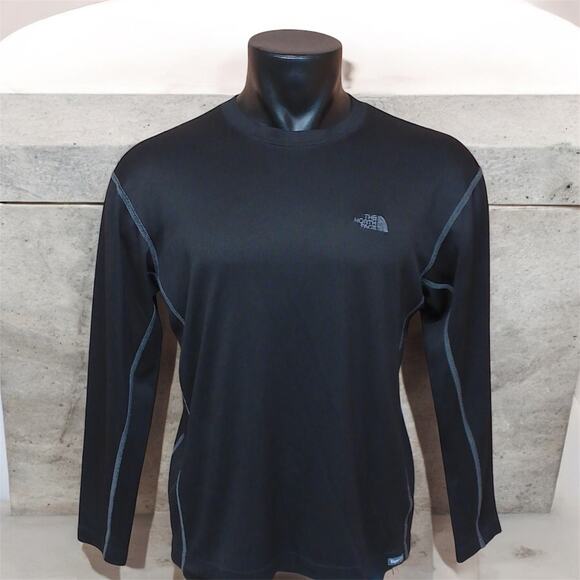 The North Face Vapor‎ Wick Black Long Sleeve Thermal Shirt Adult Size Medium - Picture 1 of 10